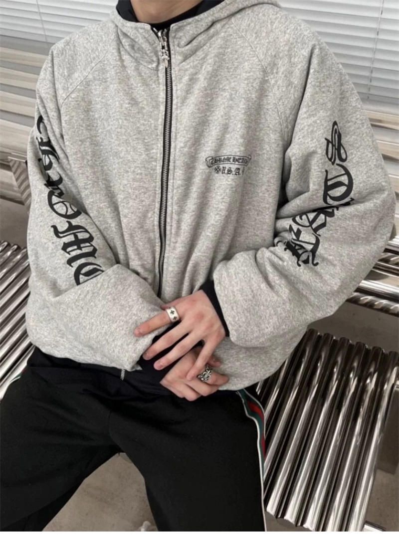 크롬하츠 G.E.D 홀스슈 리버시블 후드 집업 자켓