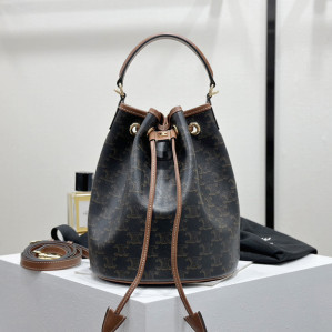 셀린느 클라라 버킷백 트리옹프 캔버스 116882