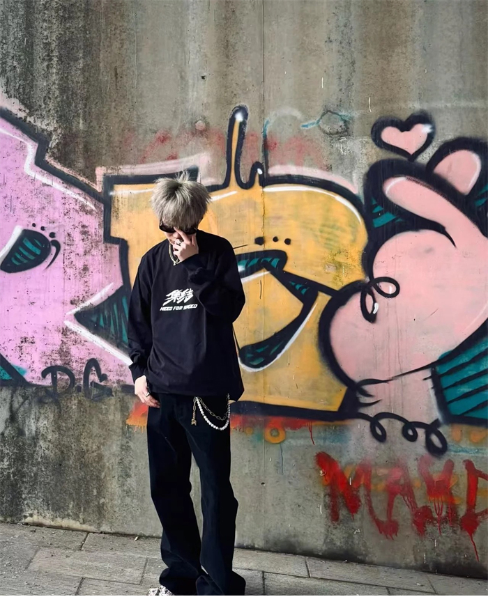 발렌시아가 Need For Speed 긴팔 티셔츠