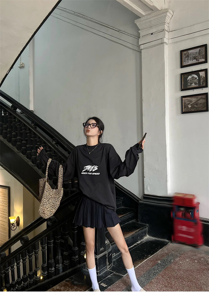 발렌시아가 Need For Speed 긴팔 티셔츠