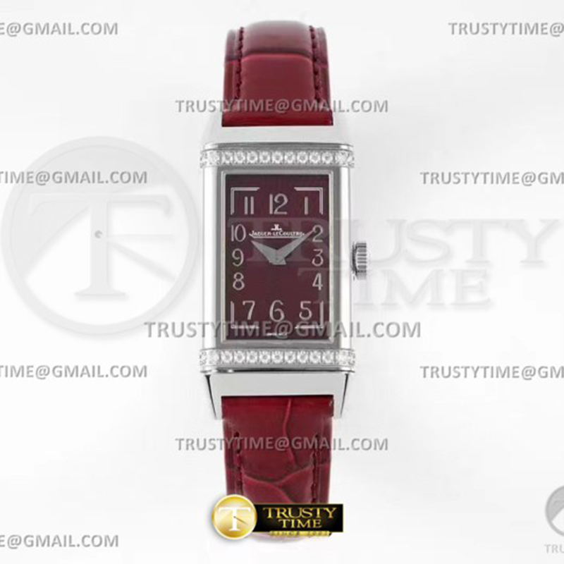 IMF공장 예거르쿨트르 리베르소 원 3288560 다이아몬드파베케이스 레드다이얼 레드스트랩 Reverso One Ref 3288560 Dia SS_LE Red IMF Swiss Qtz
