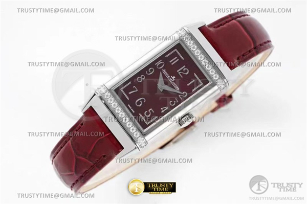 IMF공장 예거르쿨트르 리베르소 원 3288560 다이아몬드파베케이스 레드다이얼 레드스트랩 Reverso One Ref 3288560 Dia SS_LE Red IMF Swiss Qtz