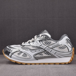 보테가베네타 오르빗 스니커즈 실버/화이트/옵틱 화이트 러버