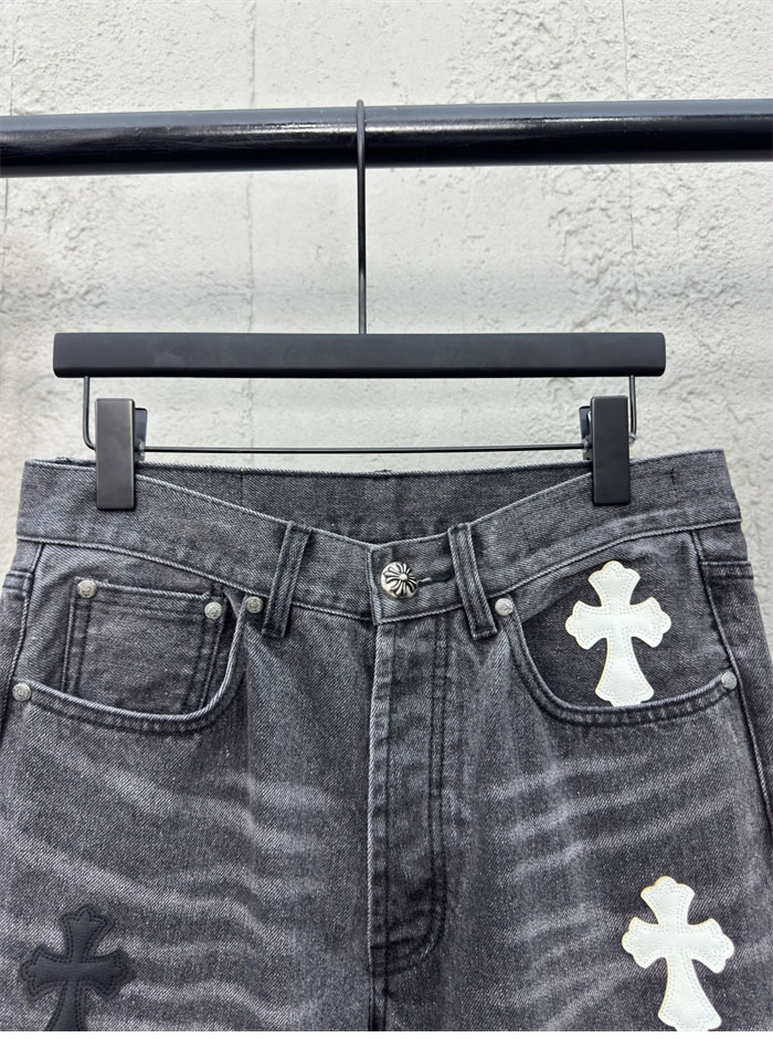 크롬하츠 멀티 크로스 데님 팬츠