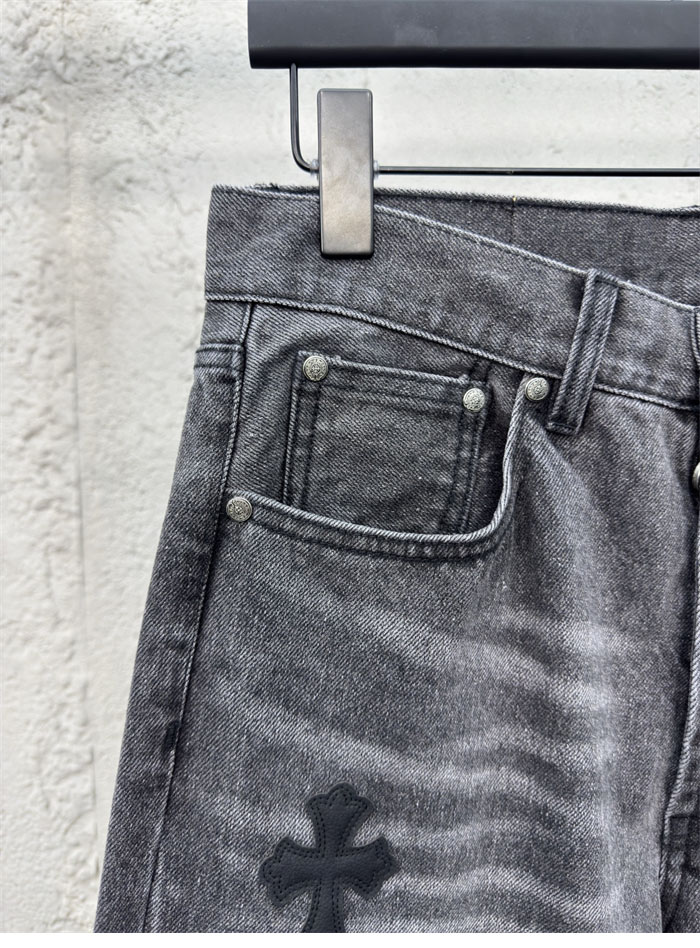 크롬하츠 멀티 크로스 데님 팬츠