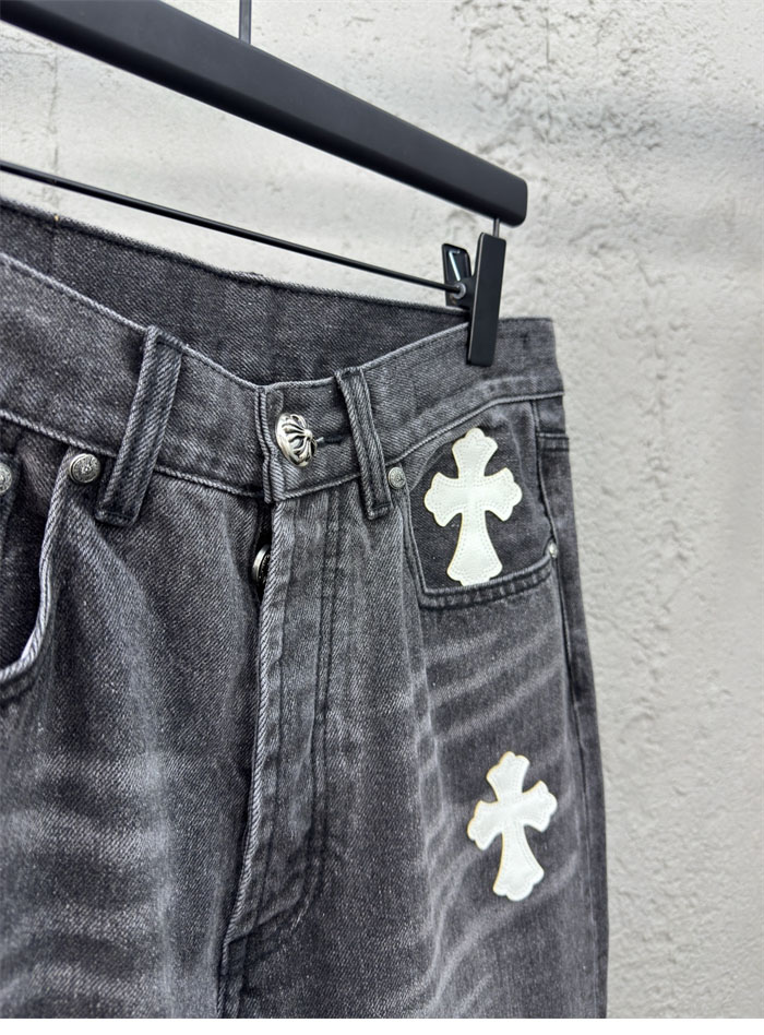 크롬하츠 멀티 크로스 데님 팬츠