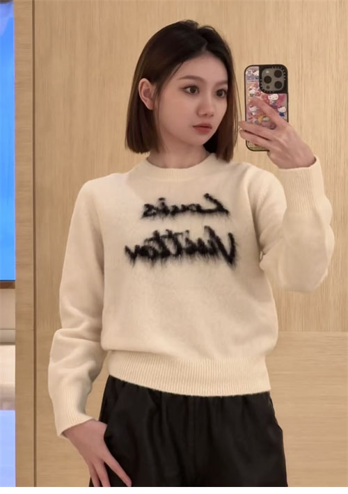 루이비통 브러시드 니트 풀오버