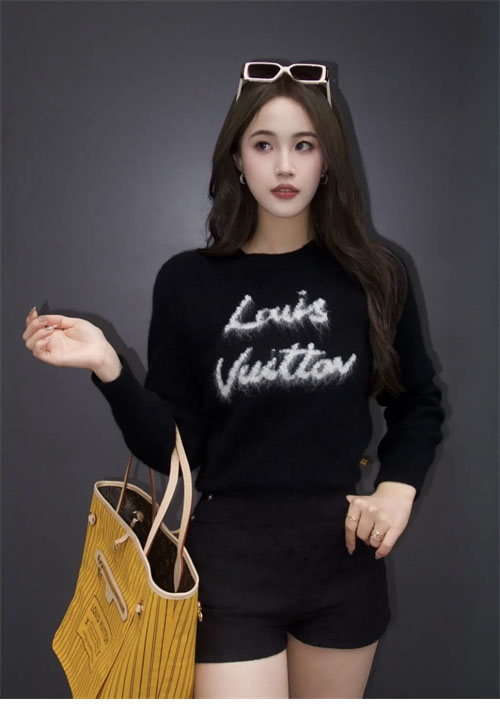 루이비통 브러시드 니트 풀오버