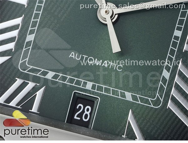 AF공장 까르띠에 산토스 라지 그린다이얼 브레이슬릿 Santos de Cartier 40mm SS AF 1_1 Best Edition Green Dial on SS SmartLinks Bracelet MIYOTA 9015