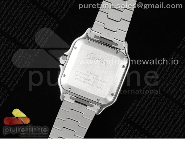 AF공장 까르띠에 산토스 라지 그린다이얼 브레이슬릿 Santos de Cartier 40mm SS AF 1_1 Best Edition Green Dial on SS SmartLinks Bracelet MIYOTA 9015