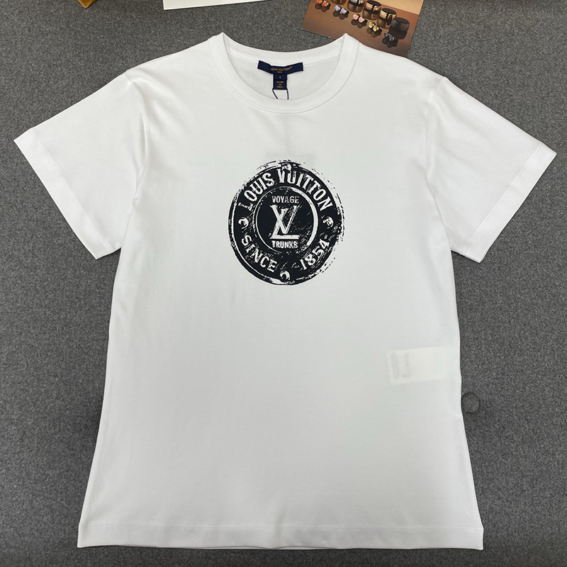 루이비통 LV 스템프 코튼 반팔 티셔츠