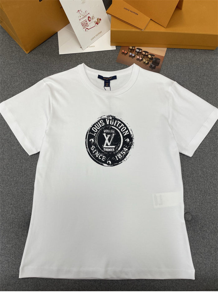 루이비통 LV 스템프 코튼 반팔 티셔츠