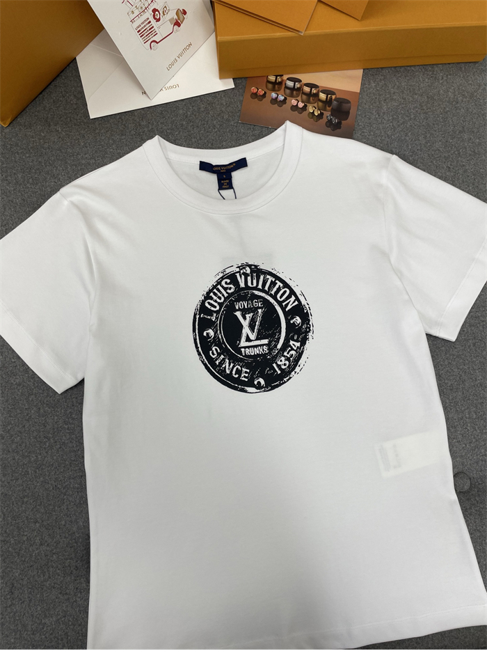 루이비통 LV 스템프 코튼 반팔 티셔츠