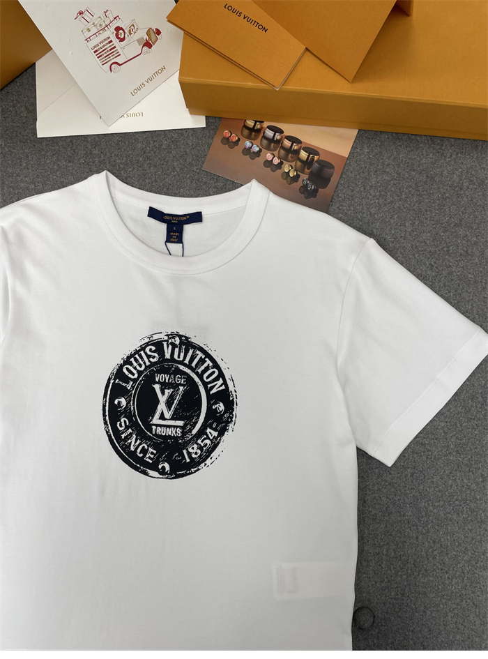 루이비통 LV 스템프 코튼 반팔 티셔츠