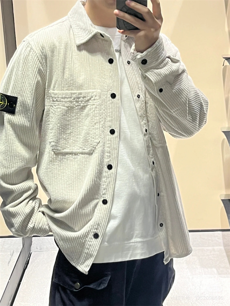 스톤아일랜드 코듀로이 오버셔츠