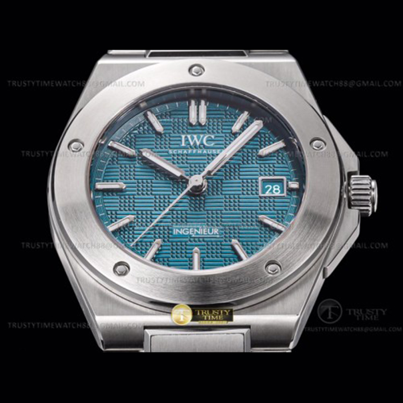 GH공장 IWC 인제니어 아쿠아다이얼 브레이슬릿 IWC0555D – Ingenieur Auto SS_SS A-Grn GHF MY9015 그린 블루