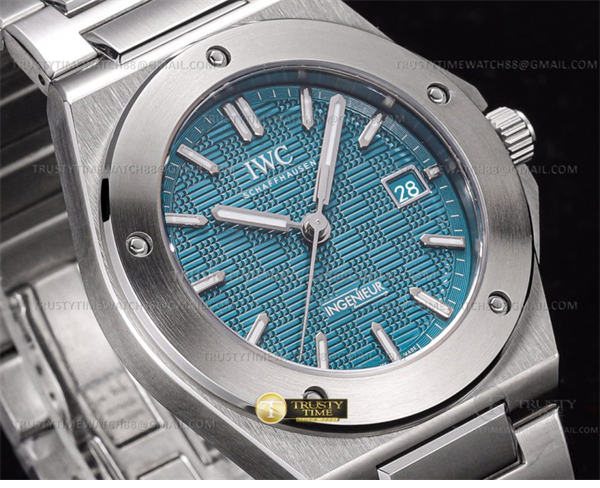 GH공장 IWC 인제니어 아쿠아다이얼 브레이슬릿 IWC0555D – Ingenieur Auto SS_SS A-Grn GHF MY9015 그린 블루