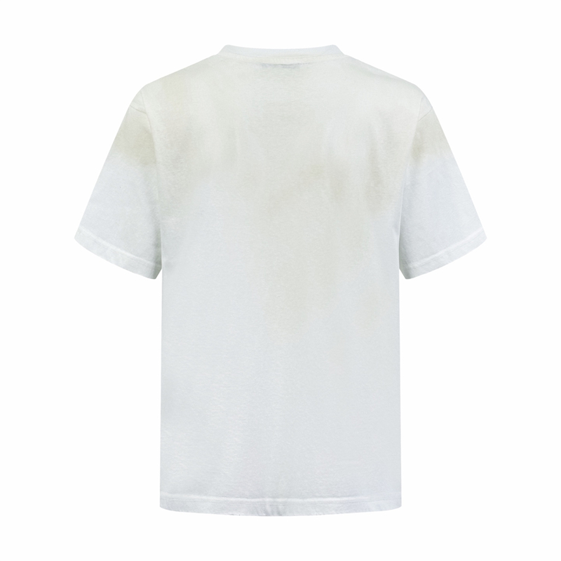 아크네 로고 프린트 코튼 반팔 티셔츠