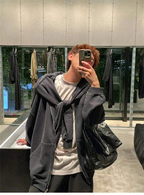 발렌시아가 유니티 스포츠 아이콘 인코그니토 오버사이즈 후드 집업