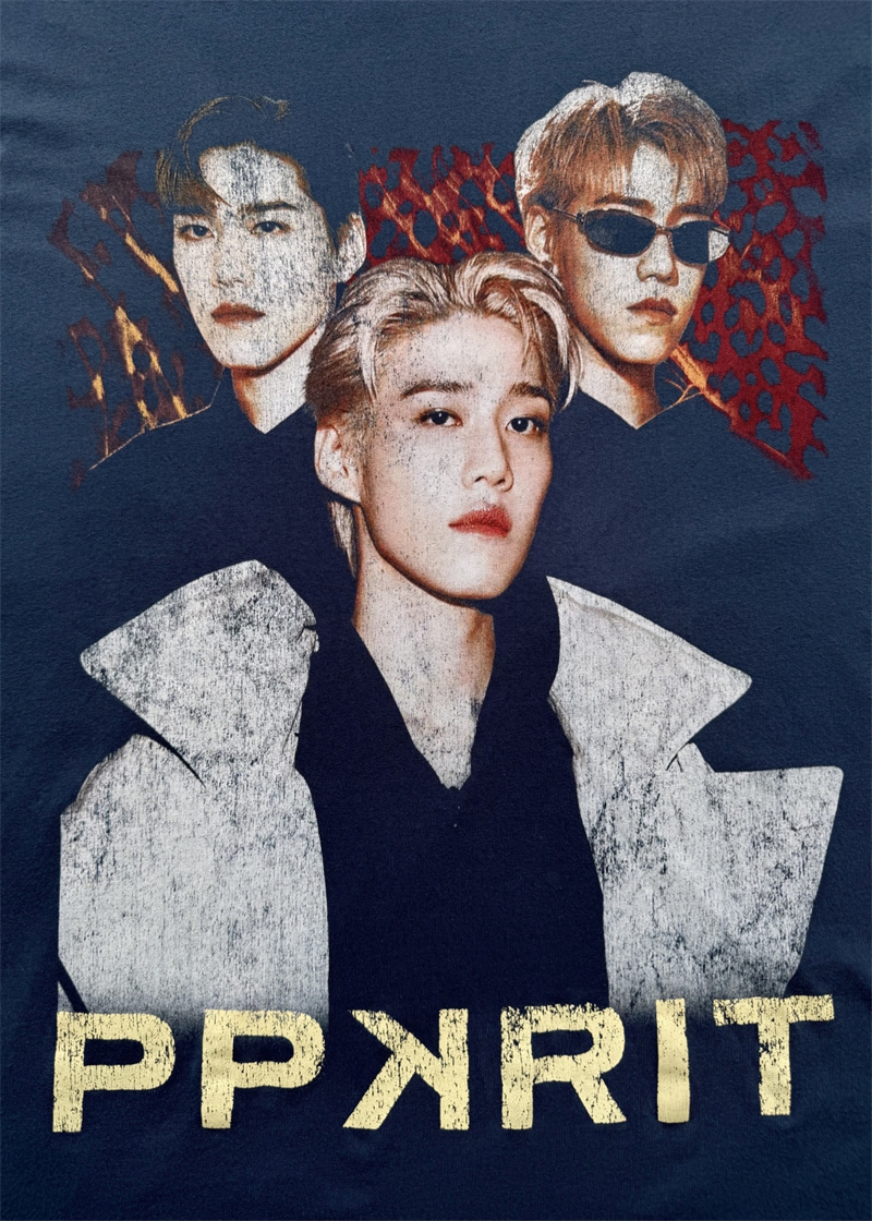 발렌시아가 피피 끄릿 오버사이즈 반팔 티셔츠