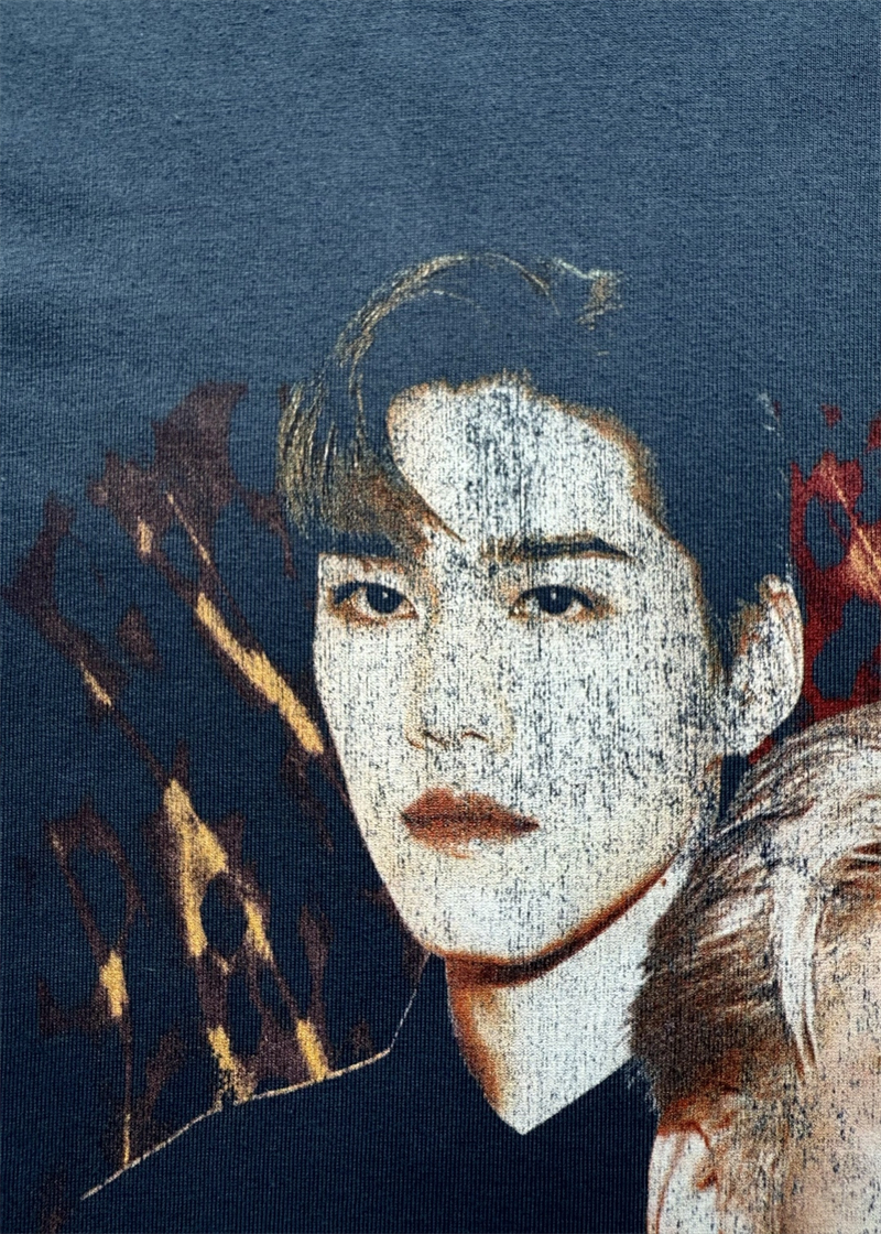 발렌시아가 피피 끄릿 오버사이즈 반팔 티셔츠