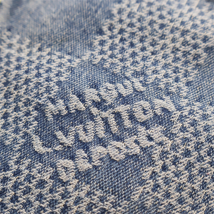 루이비통 다미에 3D 라이트 데님 반팔 셔츠