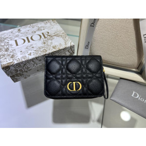 Dior Caro Compact Zipped Wallet