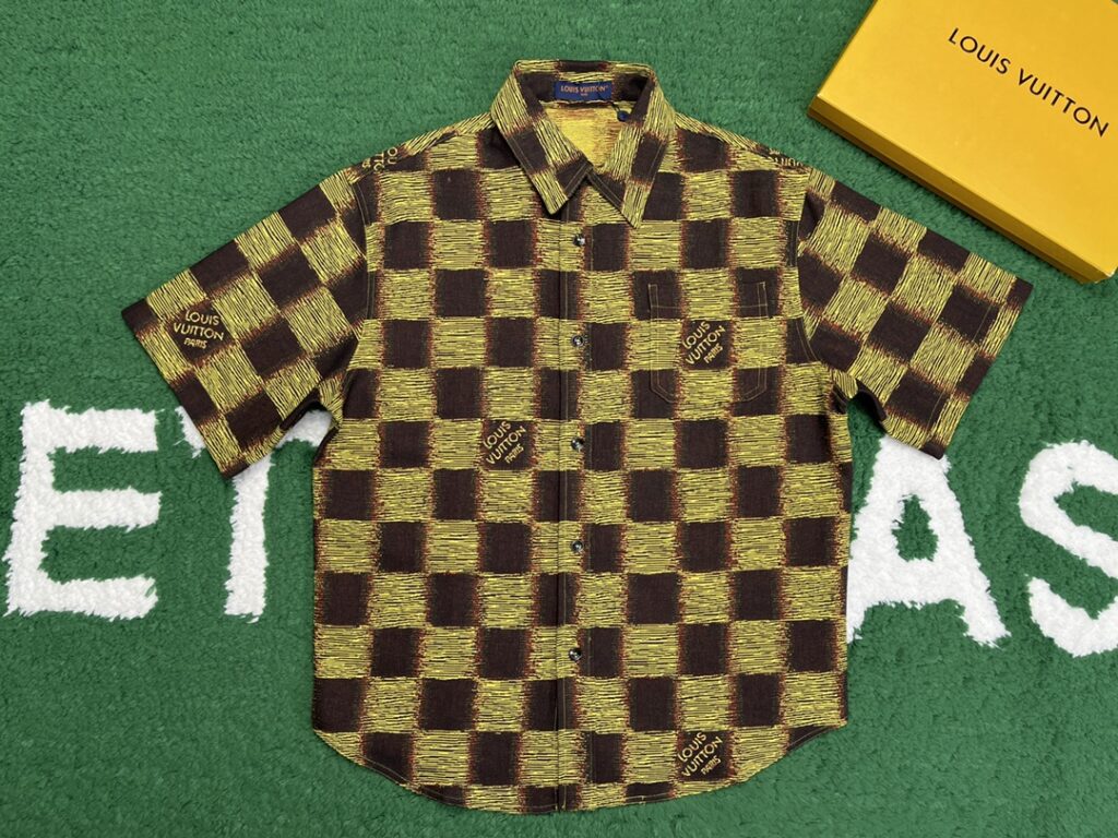 루이비통 24SS DAMIRE 체크 선염 셔츠 자켓