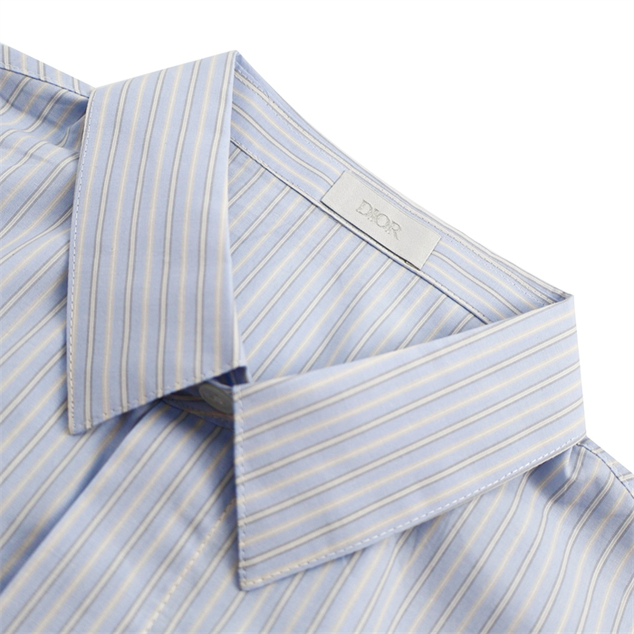 디올 Couture 꾸뛰르 은방울꽃 자수 스트라이프 반팔 셔츠