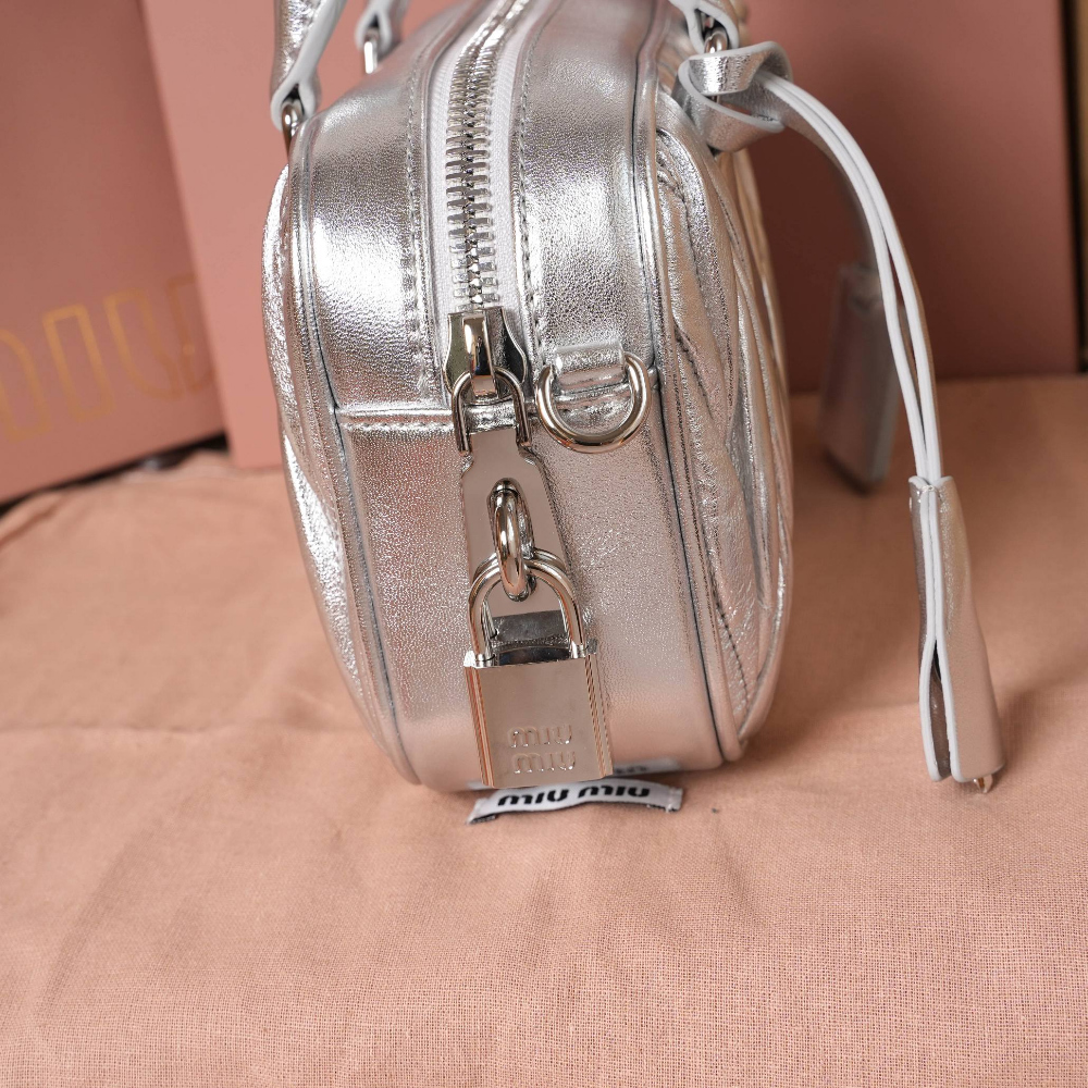 Miu Miu Matelasse Nappa Leather