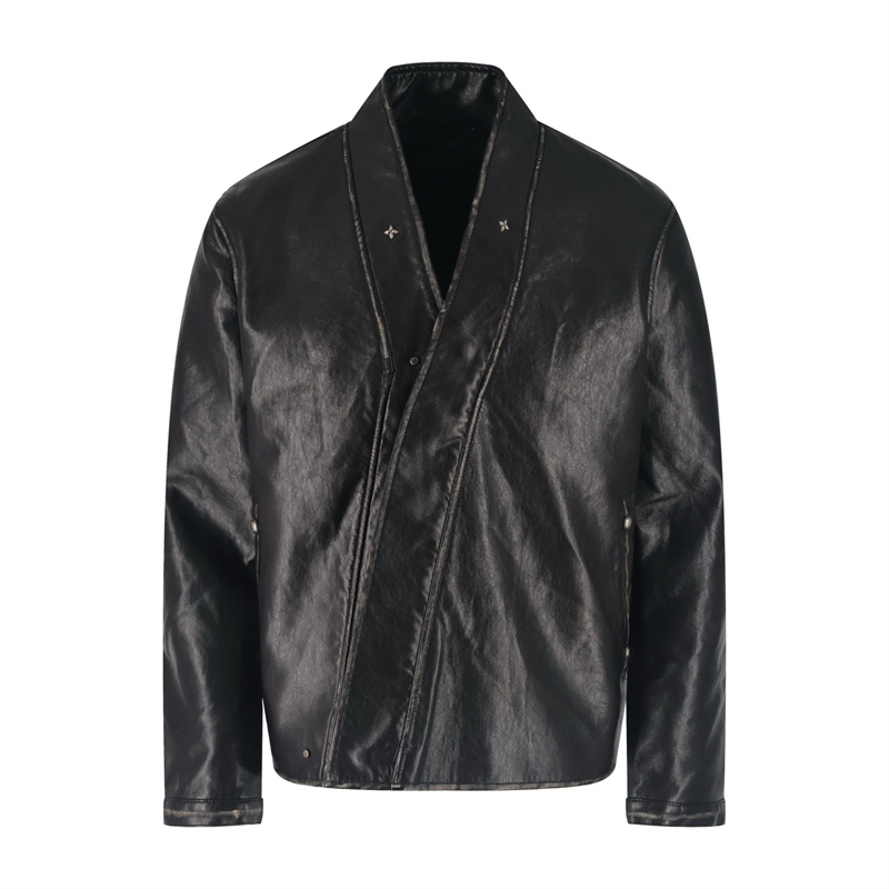 루이비통 x 니고 레더 가라테 기모노 자켓