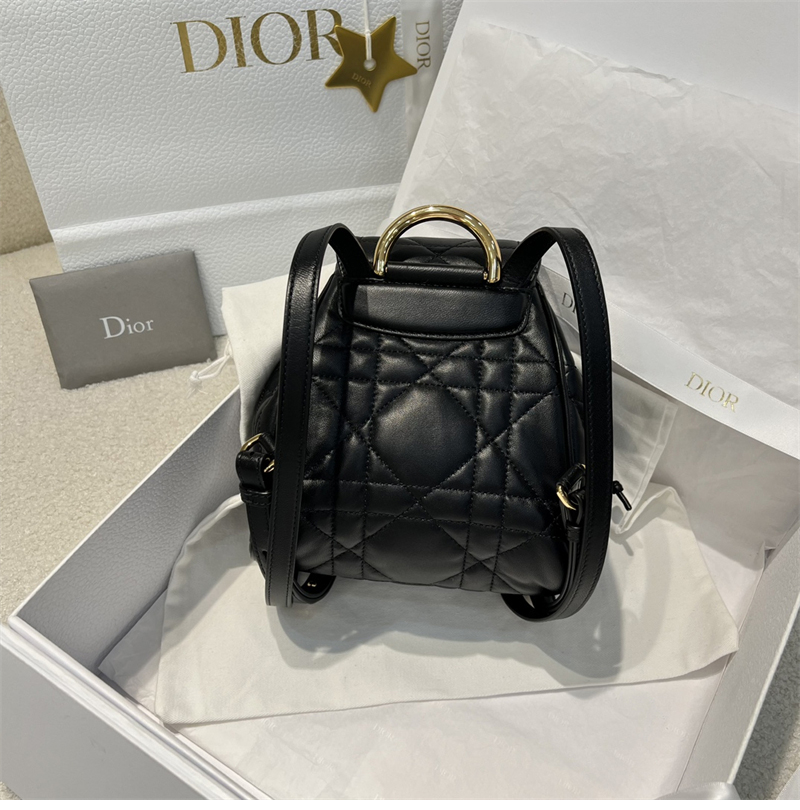 디올 카로 스몰 백팩 블랙 매크로까나쥬