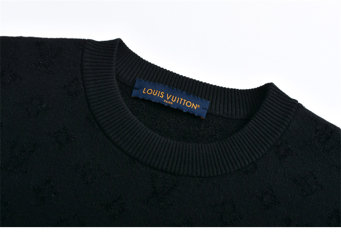 루이비통 모노그램 스트라이프 그래픽 자카드 크루넥 반팔 티셔츠