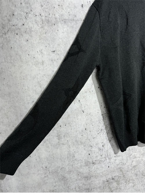 루이비통 x 박서보 모노그램 자카드 울 하프 지퍼 풀오버 니트