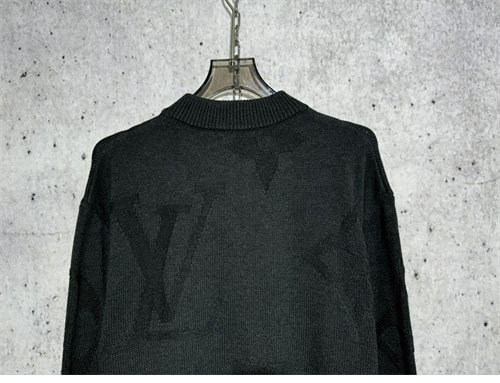 루이비통 x 박서보 모노그램 자카드 울 하프 지퍼 풀오버 니트