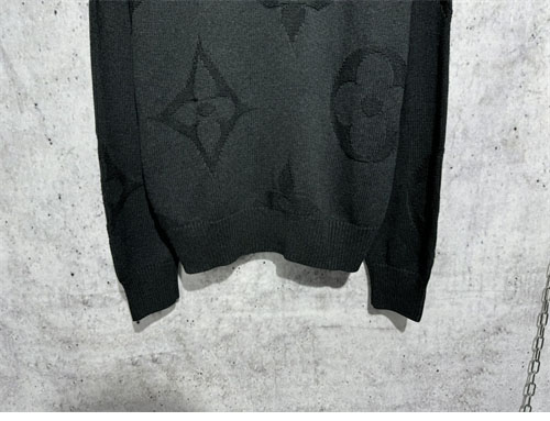 루이비통 x 박서보 모노그램 자카드 울 하프 지퍼 풀오버 니트