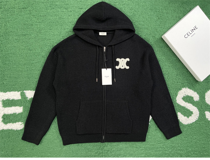 셀린느 트리옹프 후드 집업 가디건（레어）