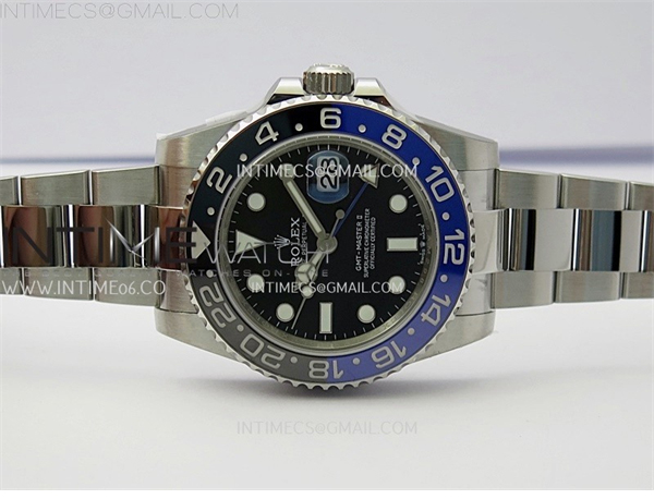 APS공장 롤렉스 GMT마스터2 BLNR 블루앤블랙베젤 오이스터브레이슬릿 GMT-Master II 126710 BLNR BlackBlue Ceramic 904L SS APSF 1：1 Best Edition Blue Dial On Oyster Bracelet VR3285 CHS