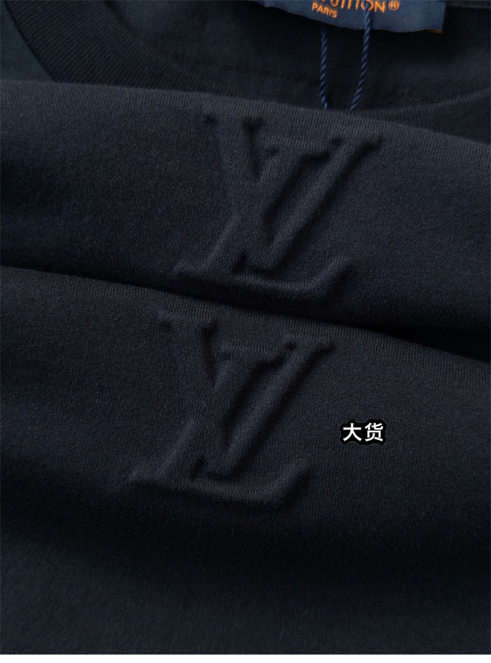 루이비통 엠보스드 LV 반팔 티셔츠