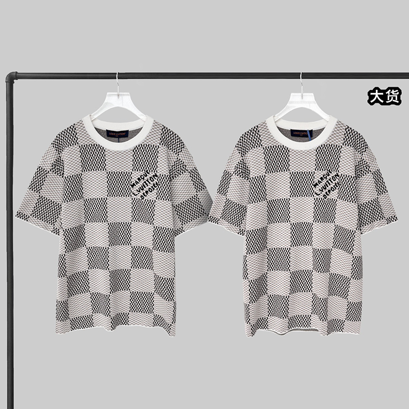 루이비통 다미에 자카드 MLVD 반팔 티셔츠