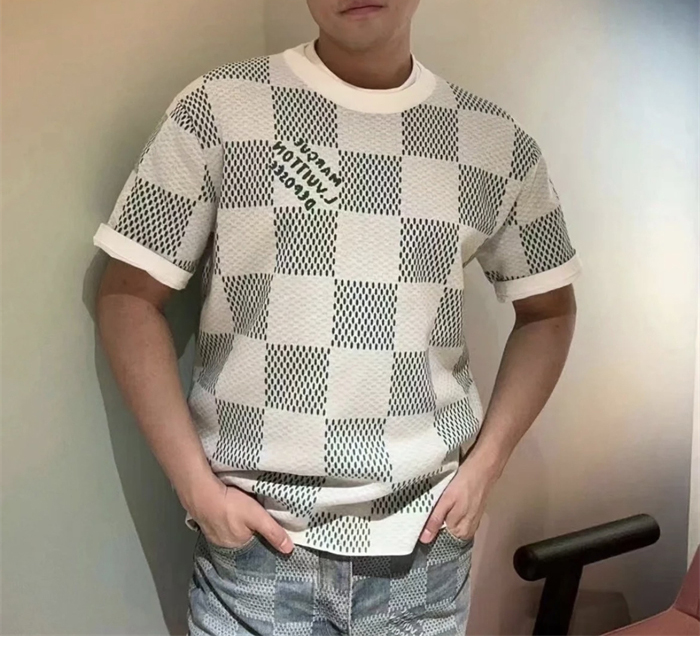 루이비통 다미에 자카드 MLVD 반팔 티셔츠