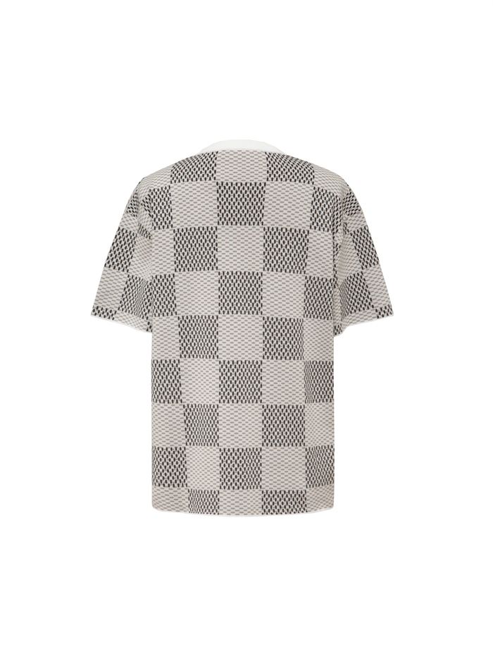 루이비통 다미에 자카드 MLVD 반팔 티셔츠