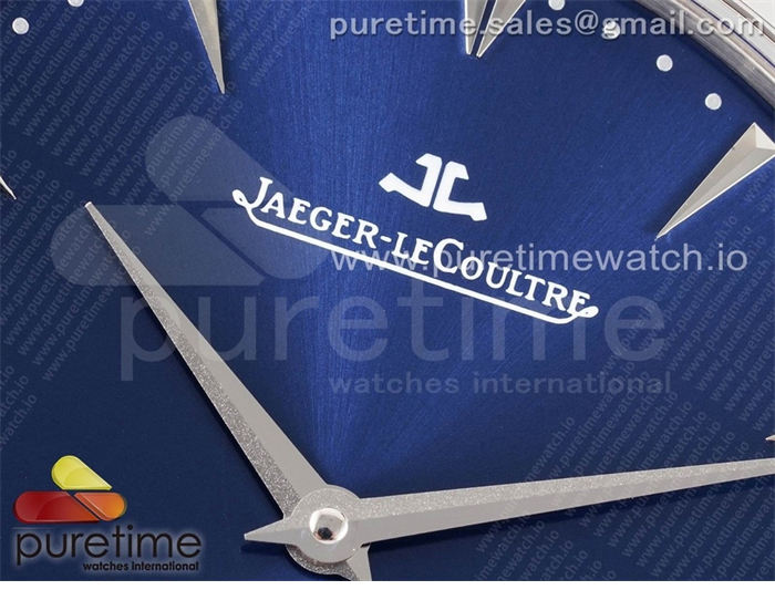 ZF공장 예거르쿨트르 마스터 울트라씬 스몰세컨즈 스틸 블루다이얼 가죽스트랩 Master Ultra Thin Small Second SS ZF 1_1 Best Edition Blue Dial on Black Leather Strap A896