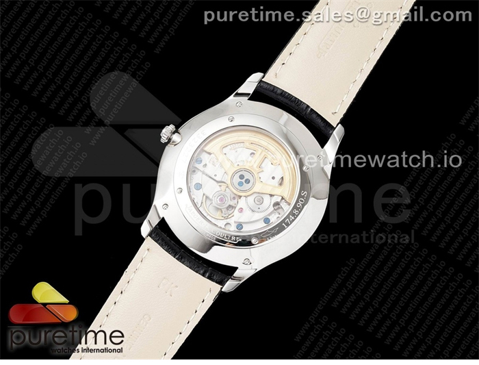 ZF공장 예거르쿨트르 마스터 울트라씬 스몰세컨즈 스틸 블루다이얼 가죽스트랩 Master Ultra Thin Small Second SS ZF 1_1 Best Edition Blue Dial on Black Leather Strap A896