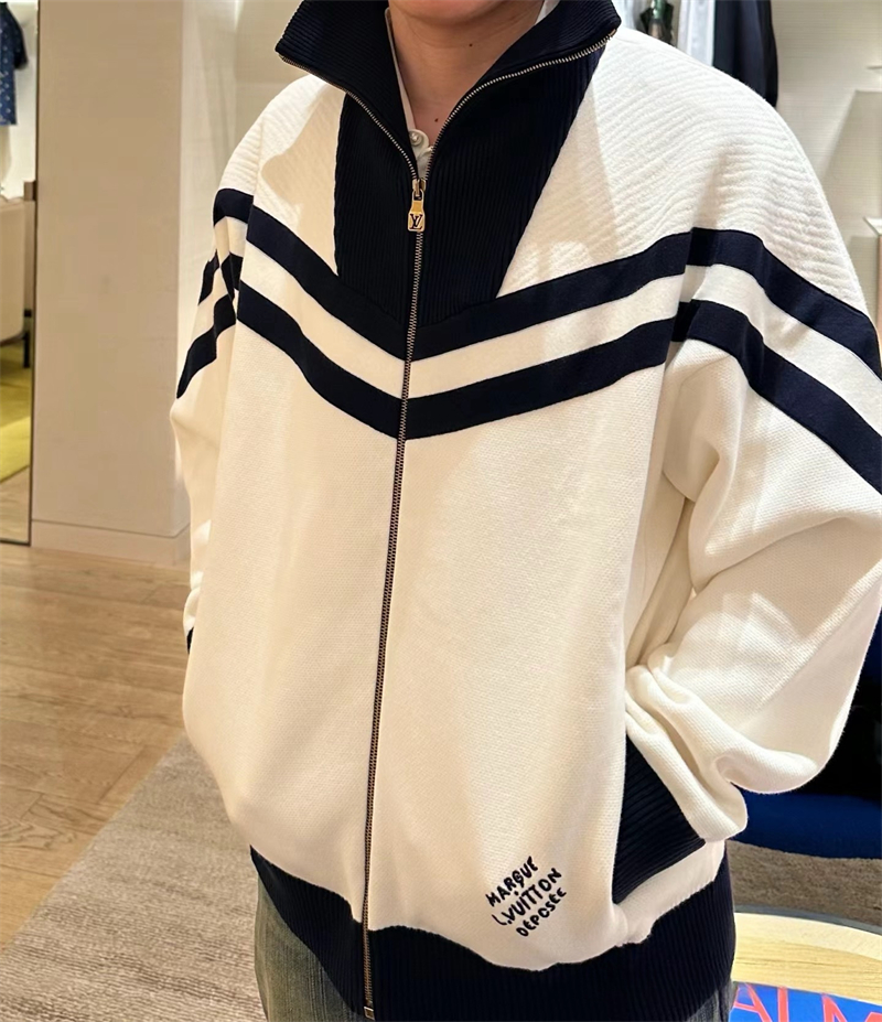 루이비통 MLVD 니티드 코튼 세일러 블루종 화이트