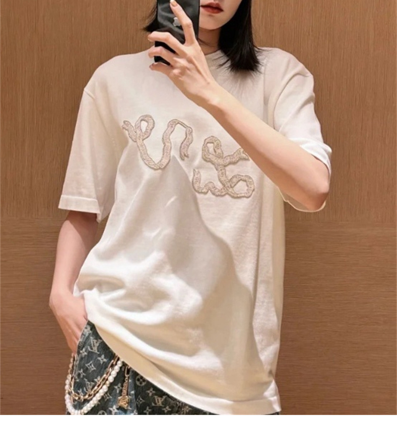 루이비통 엠벨리시드 LV 리본 반팔 티셔츠