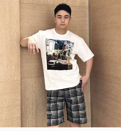 루이비통 23AW LV Teen Bedroom 프린트 반팔 티셔츠