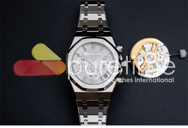 APS공장 오데마피게 로얄오크 크로노그래프 스틸 화이트다이얼 브레이슬릿 Royal Oak Chrono 26240 SS APSF 1_1 Best Edition Silver Dial on SS Bracelet SA4401 Super Clone