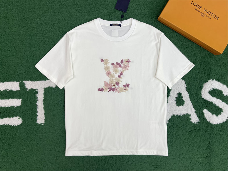 루이비통 x 니고 벚나무 LV 블라썸 엠브로이더드 티셔츠