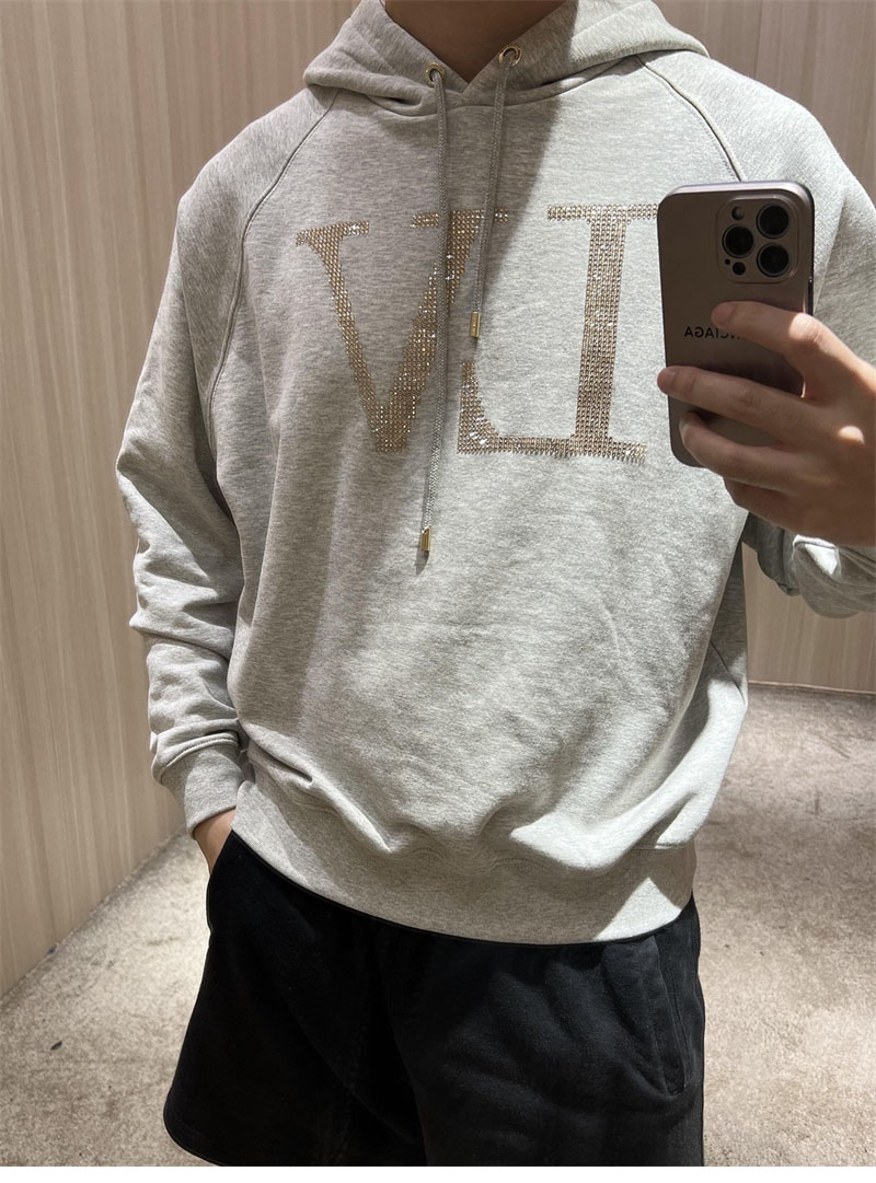 루이비통 라인스톤 LV 후디